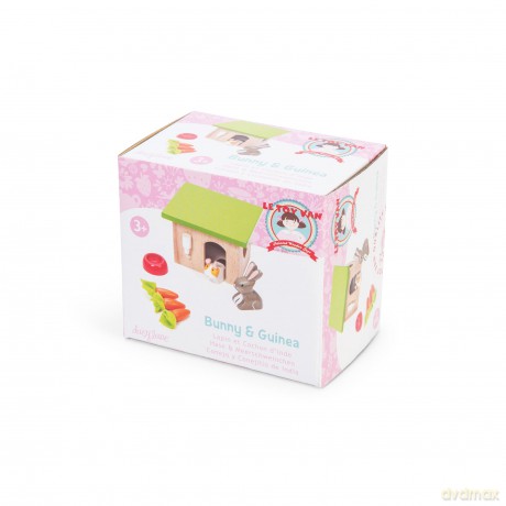 (Bundle)Le Toy Van - Dollhouse Pet Set, Bunny and Guinea (LME045)