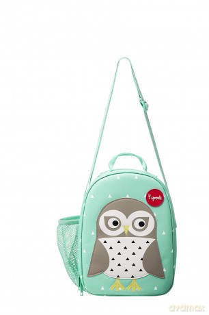 3 Sprouts - Lunch Bag - Mint Owl