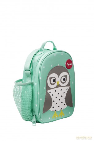 3 Sprouts - Lunch Bag - Mint Owl