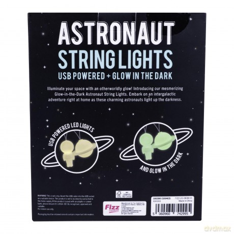 Astronaut String Lights - Glow in The Dark