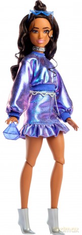 Barbie - Deluxe Style Blue Sweater Latina Doll (JFP42)