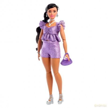 Barbie - Deluxe Style Purple Shorts Indian Doll (JFP43)