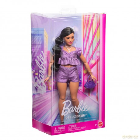 Barbie - Deluxe Style Purple Shorts Indian Doll (JFP43)