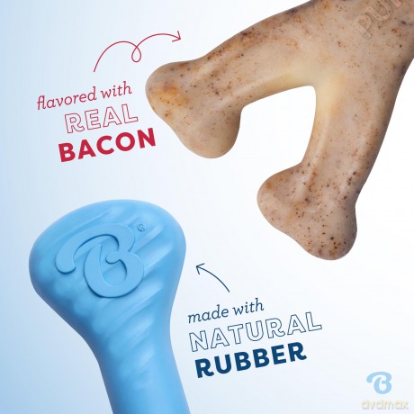 BENEBONE - Puppy 2-Pack Rubber Bone/Wishbone - Tiny