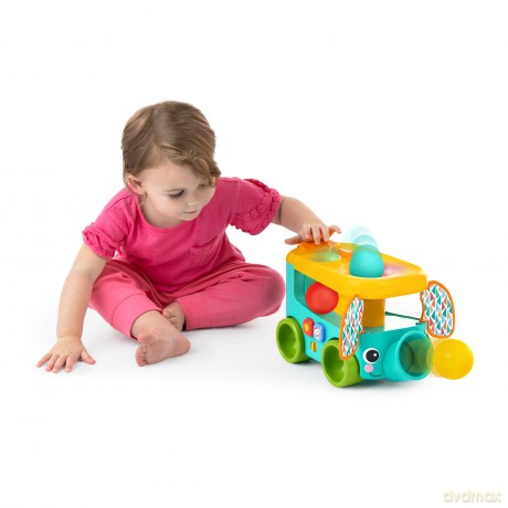 Bright Starts - Pop & Roll Safari Busâ˘ Ball Play Toy - (BS-16827)