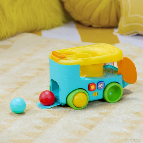 Bright Starts - Pop & Roll Safari Busâ˘ Ball Play Toy - (BS-16827)