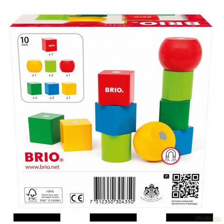 BRIO - Magnetic Wooden Blocks - 30435