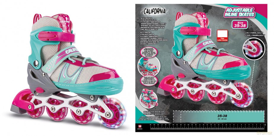 California - Inliner w/light size 35-38 - Green (24939)