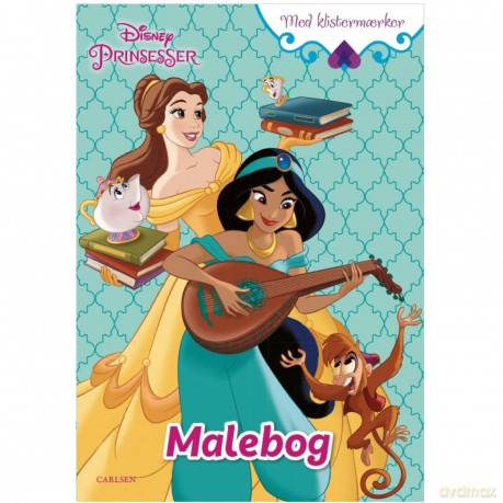 Carlsen - Coloring book with stickers - Disney Princess