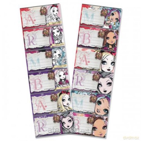 Naklejki na zeszyt Ever After High 25szt [SZKOŁA]