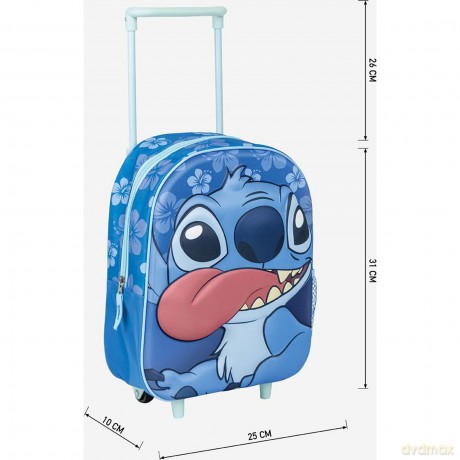 Cerda - Kids Backpack Trolley 3D - Stitch (2100005120)