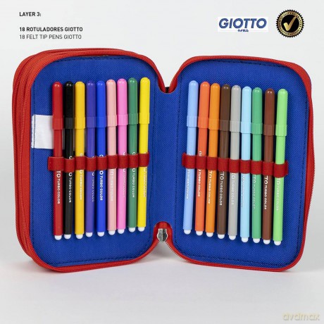 Cerda - Pencil Case with Accessories, Sonic Prime (I-2700001259)