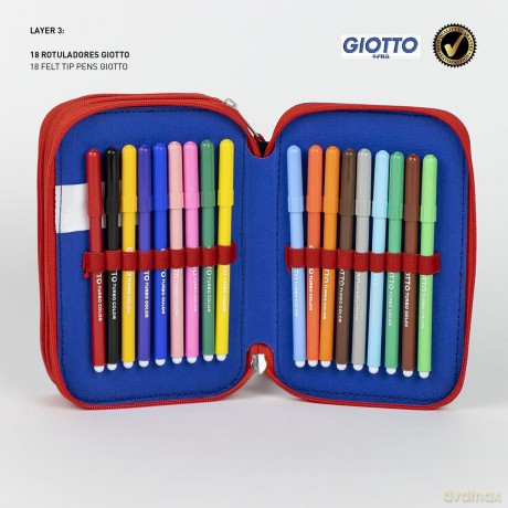 Cerda - Pencil Case with Accessories, Spiderman (I-2700001257)