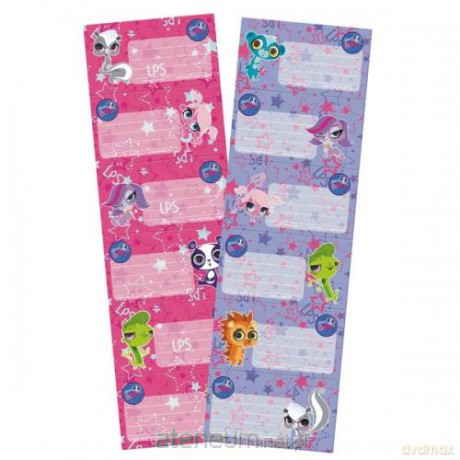 Naklejki na zeszyt Littlest Pet Shop 25szt [SZKOŁA]