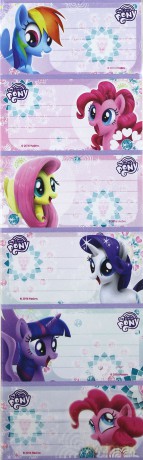 Naklejki na zeszyt My Little Pony 25szt [SZKOŁA]