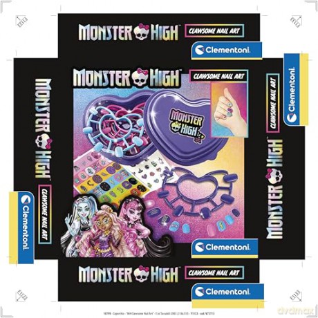 Clementoni - Monster High Clawsome Nail Art - (I-18799)