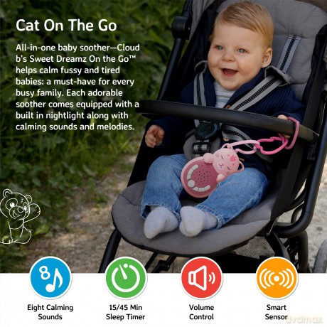 Cloud B - Sweet Dreamz On the Go Cat - (CB7672-CA)