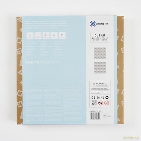 Connetix - Base Plate - Clear - 2 Pieces (CT-C-00002-BP)