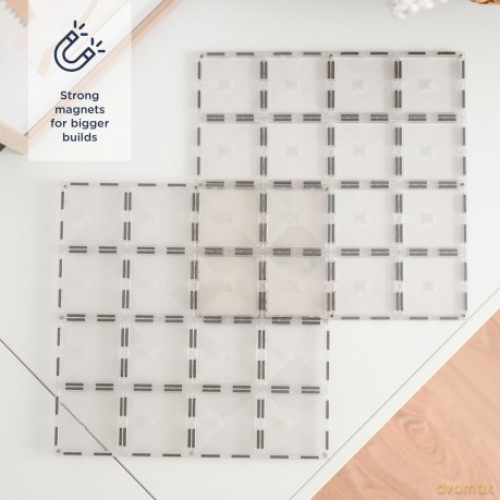 Connetix - Base Plate - Clear - 2 Pieces (CT-C-00002-BP)