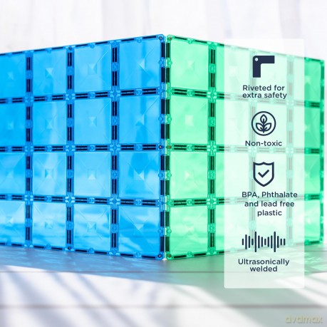 Connetix - Base Plate - Rainbow Blue & Green (CT-R-BG002-BP)