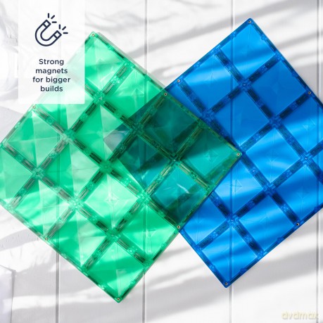 Connetix - Base Plate - Rainbow Blue & Green (CT-R-BG002-BP)