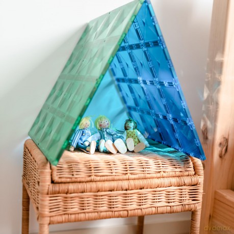 Connetix - Base Plate - Rainbow Blue & Green (CT-R-BG002-BP)