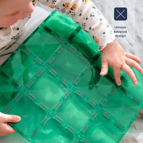 Connetix - Base Plate - Rainbow Blue & Green (CT-R-BG002-BP)