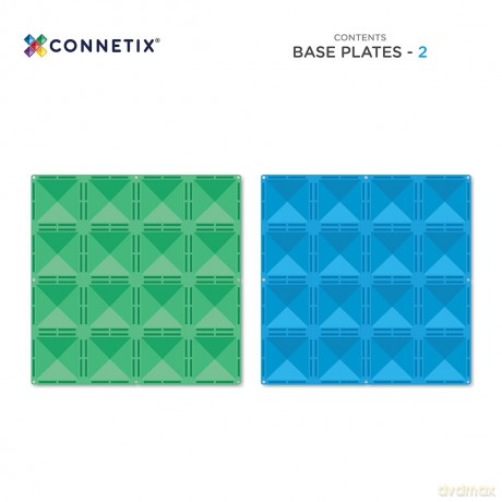 Connetix - Base Plate - Rainbow Blue & Green (CT-R-BG002-BP)