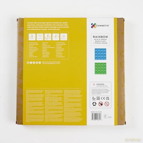 Connetix - Base Plate - Rainbow Blue & Green (CT-R-BG002-BP)