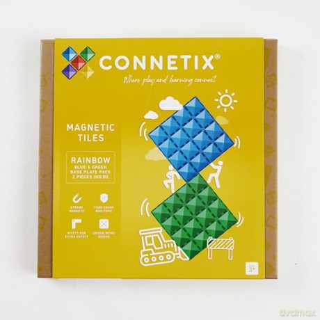 Connetix - Base Plate - Rainbow Blue & Green (CT-R-BG002-BP)