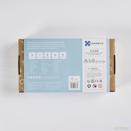 Connetix - Clear Shape Expansion Pack 24 Pieces - (CT-C-00024-SH)