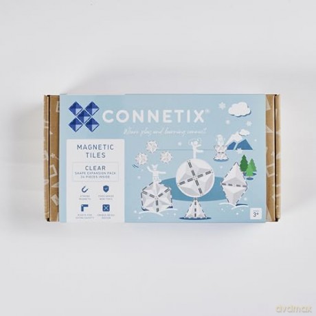 Connetix - Clear Shape Expansion Pack 24 Pieces - (CT-C-00024-SH)