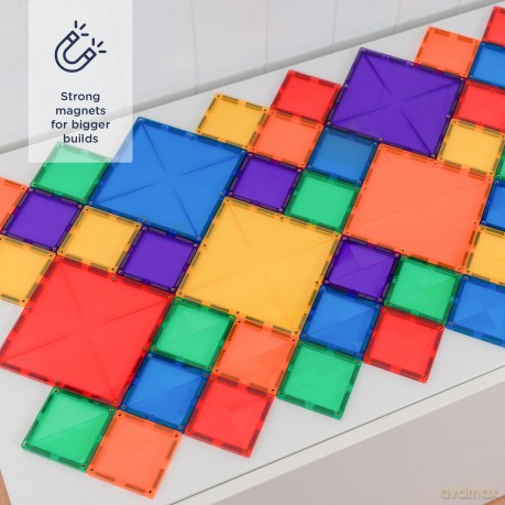 Connetix - Rainbow Square Pack 42 Pieces - (CT-R-00042-SQ)