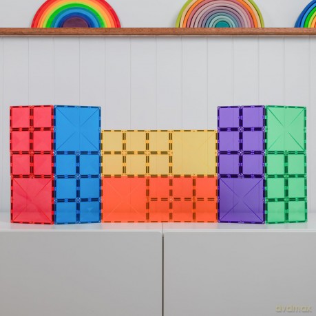 Connetix - Rainbow Square Pack 42 Pieces - (CT-R-00042-SQ)