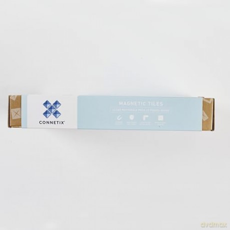 Connetix - Rectangle Pack - 12 Pieces - Clear (CT-C-00012-RE)