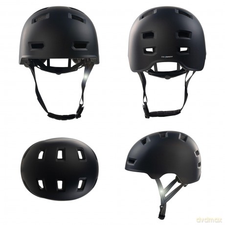 Crazy Safety - All Black helmet - Black - M (54-57cm) (CS240406)