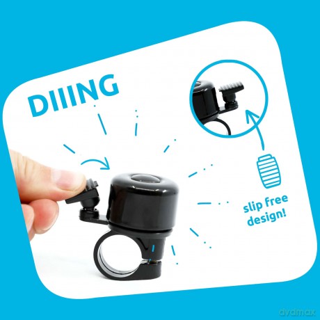 Crazy Safety - Bicycle Bell for Kids and Adults - Black - Unisize (CS210101)
