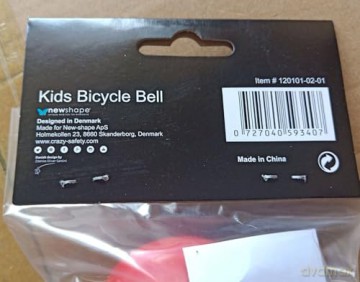 Crazy Safety - Bicycle Bell for Kids and Adults - Black - Unisize (CS210101)