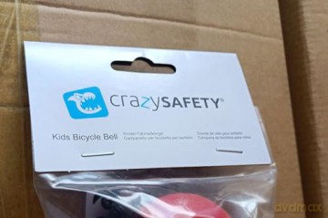 Crazy Safety - Bicycle Bell for Kids and Adults - Black - Unisize (CS210101)