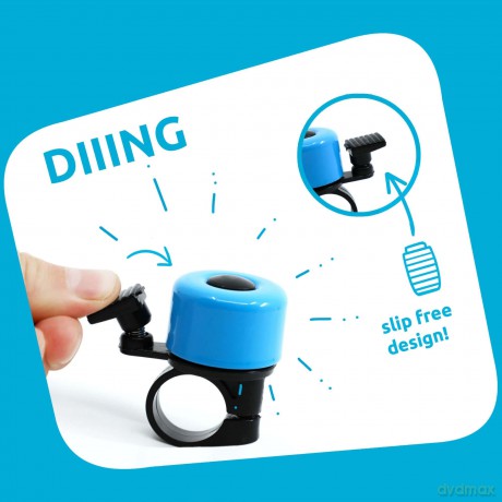 Crazy Safety - Blue Bicycle Bell for Kids and Adults - Blue - Unisize (CS210101)