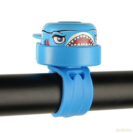 Crazy Safety - Blue Shark Bicycle Bell for Kids - Blue - Unisize (CS220301)