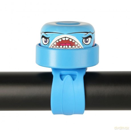 Crazy Safety - Blue Shark Bicycle Bell for Kids - Blue - Unisize (CS220301)