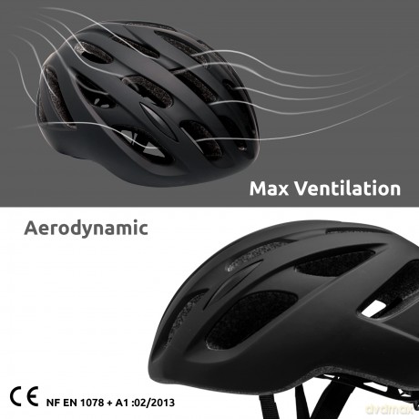 Crazy Safety - Empire Bicykle Helmet - Black (54cm to 59cm) (340101-10)
