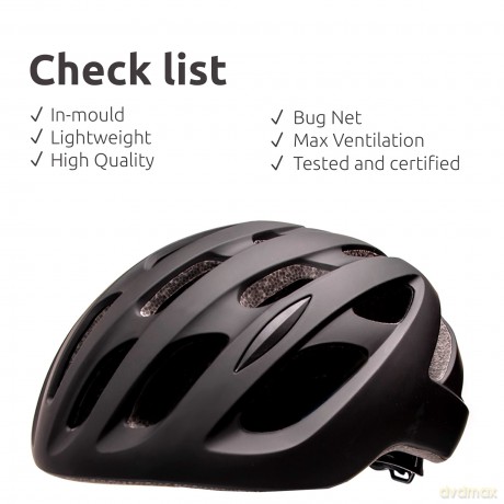 Crazy Safety - Empire Bicykle Helmet - Black (54cm to 59cm) (340101-10)