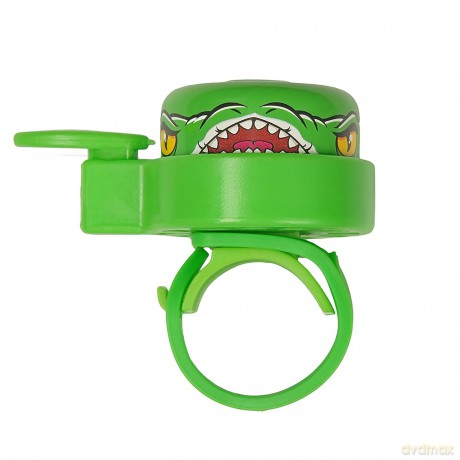 Crazy Safety - Green Crocodile Bicycle Bell for Kids - Green - Unisize (CS220302)