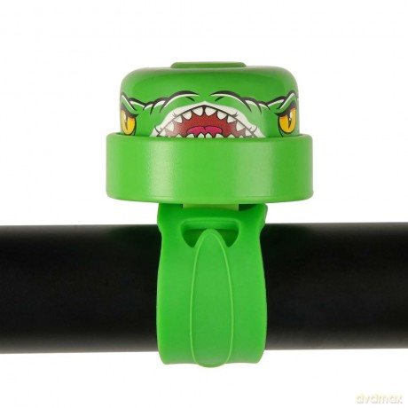 Crazy Safety - Green Crocodile Bicycle Bell for Kids - Green - Unisize (CS220302)
