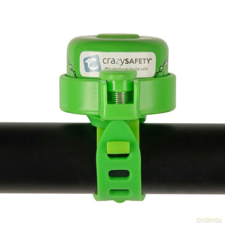 Crazy Safety - Green Crocodile Bicycle Bell for Kids - Green - Unisize (CS220302)