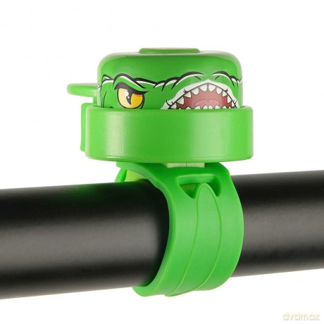 Crazy Safety - Green Crocodile Bicycle Bell for Kids - Green - Unisize (CS220302)