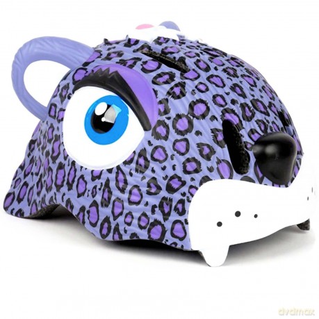 Crazy Safety - Leopard Bicycle Helmet - Purple (CS190106)