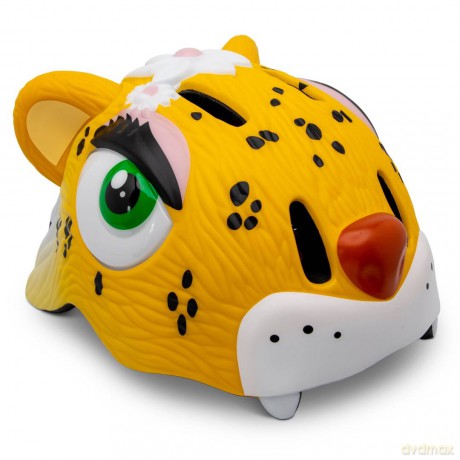 Crazy Safety - Leopard Bicycle Helmet - Yellow (49-55cm) (CS190106)